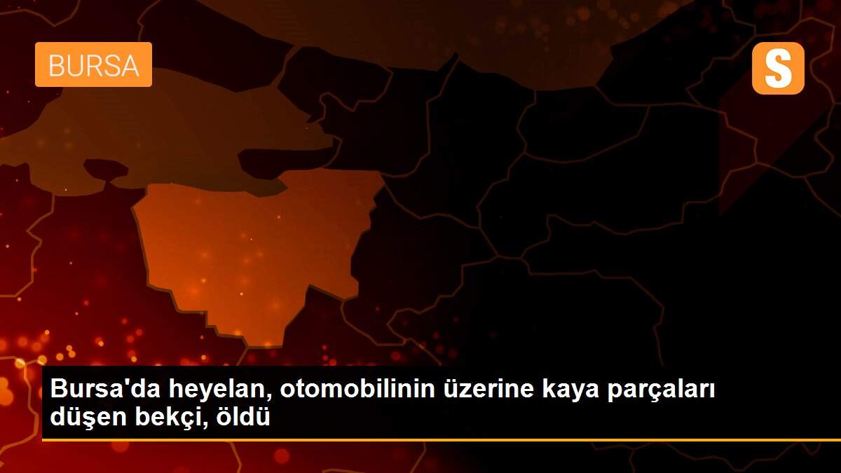 Bursa\'da heyelan, otomobilinin üzerine kaya parçaları düşen bekçi, öldü