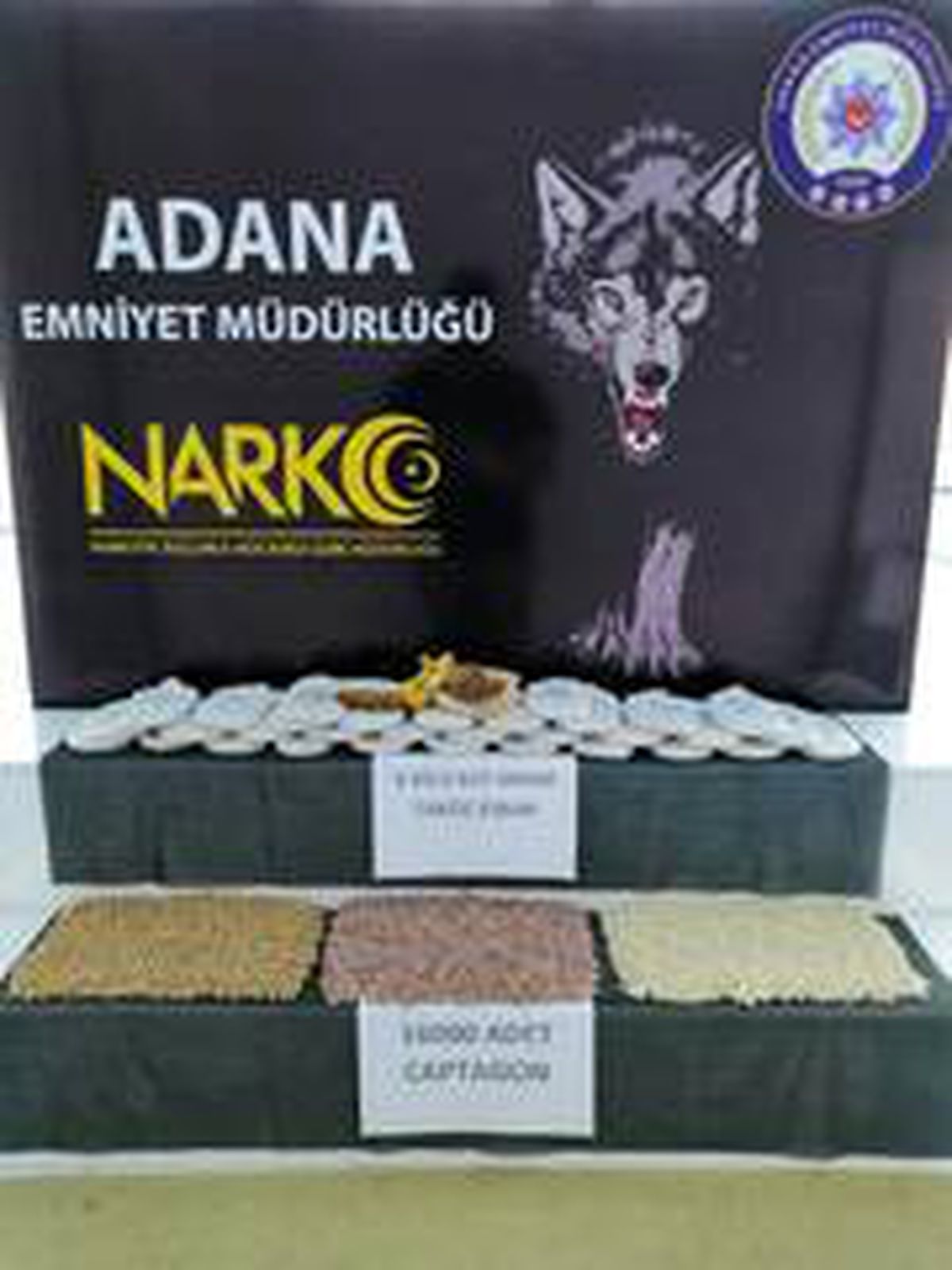 Adana\'da 16 bin uyuşturucu hap ve 6 kilo esrar ele geçirildi