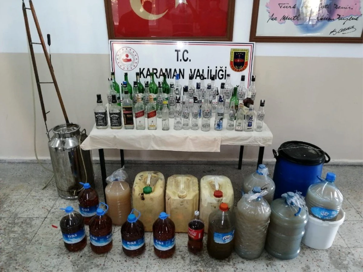 Karaman\'da kaçak içki operasyonu