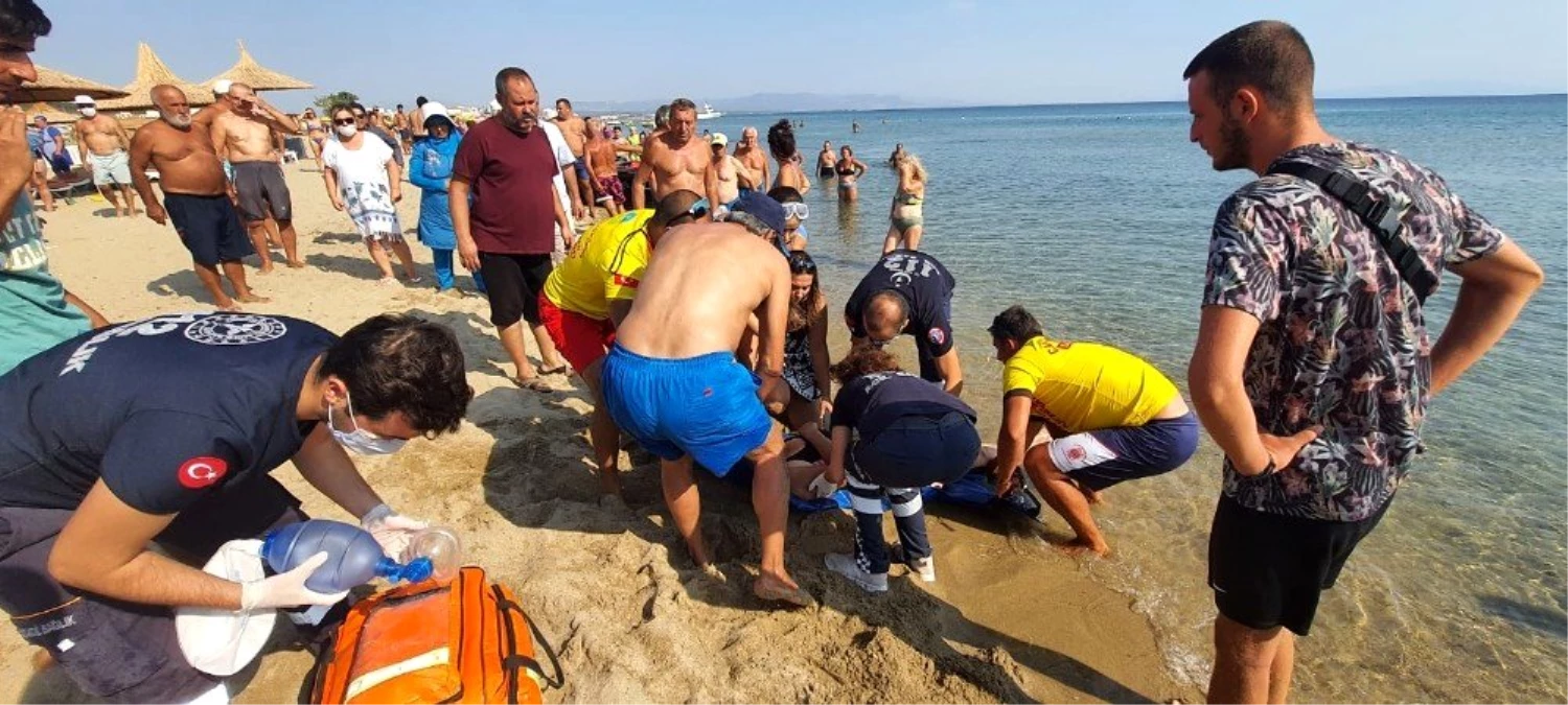 Son dakika haberi! Sarımsaklı Plajlarında boğulmak üzere olan kadını itfaiye kurtardı