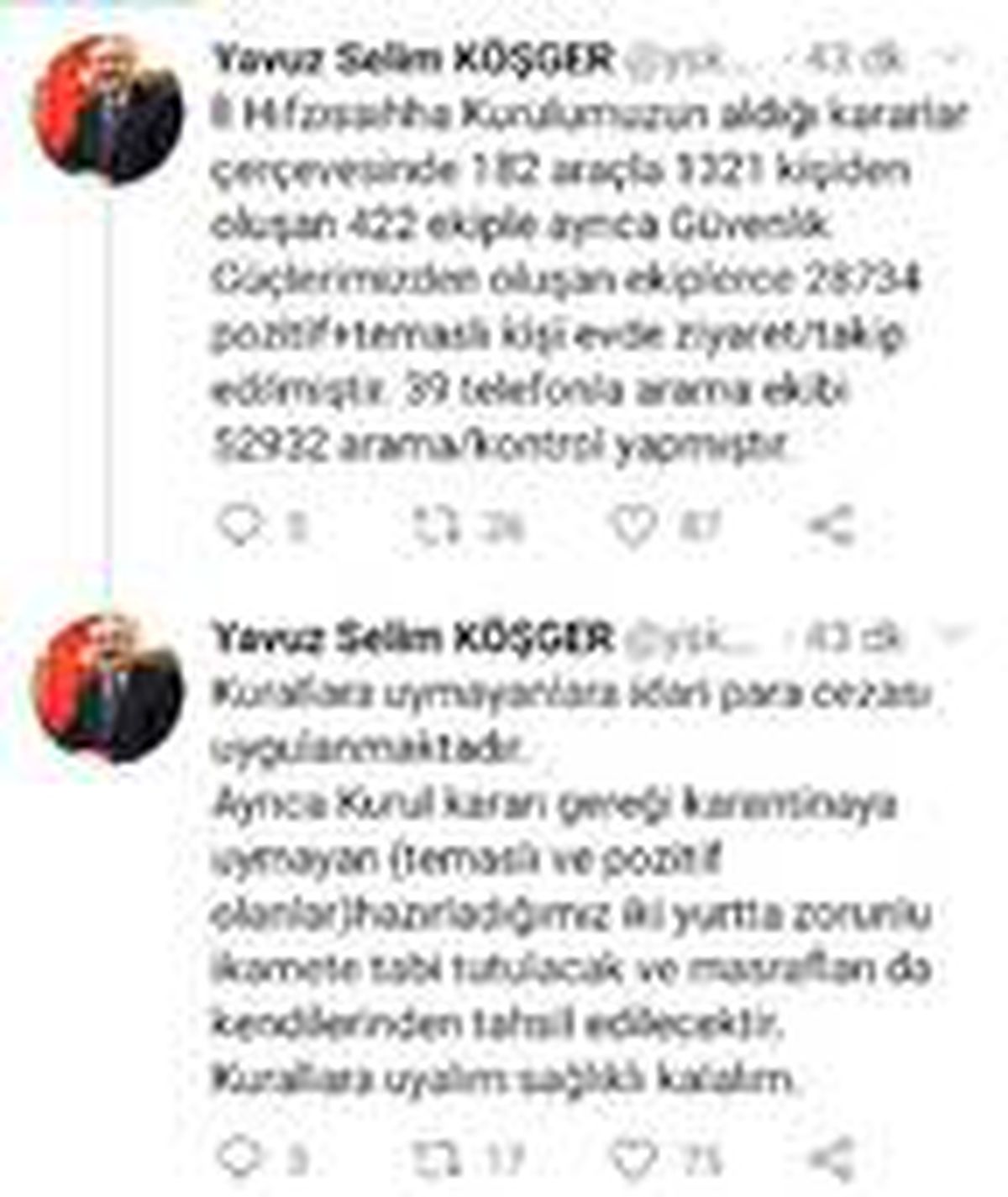 İzmir\'de 28 bin 734 kişi takip ediliyor
