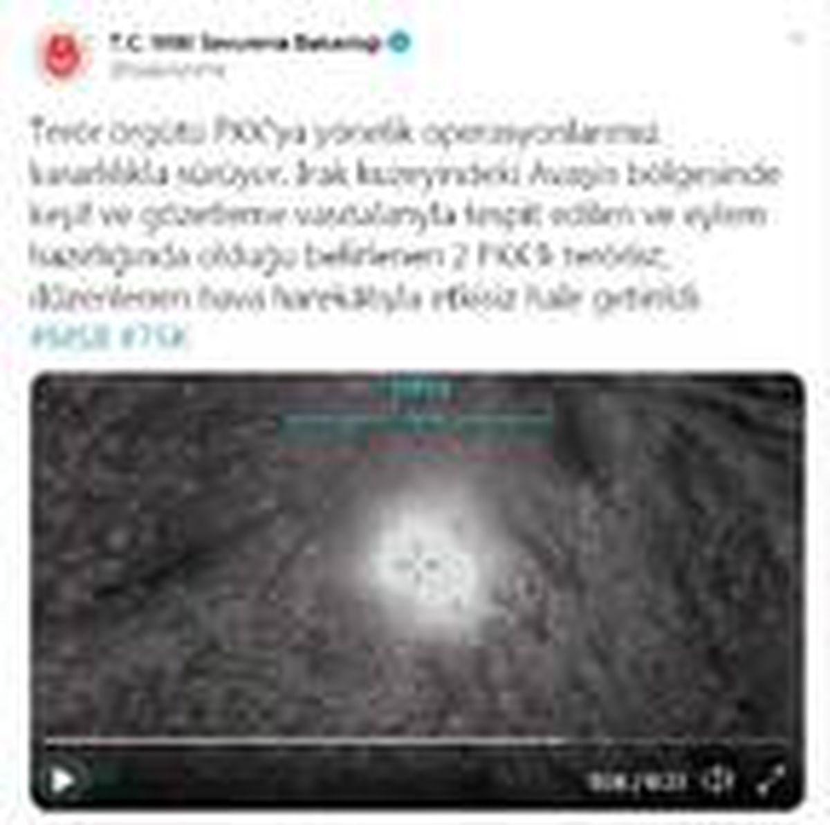 Son Dakika | Irak\'ın kuzeyinde PKK\'lı 2 terörist hava harekatıyla etkisiz hale getirildi