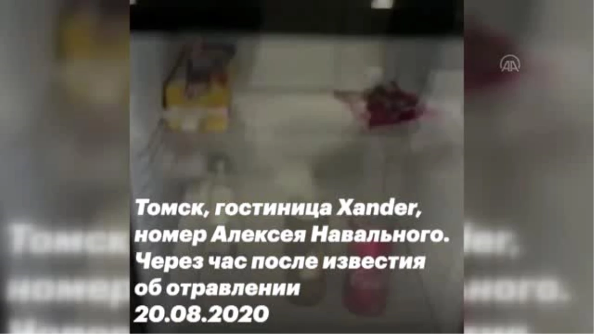 Navalnıy\'ı zehirlediği belirtilen maddenin kaldığı oteldeki su şişesinde bulunduğu iddia edildi
