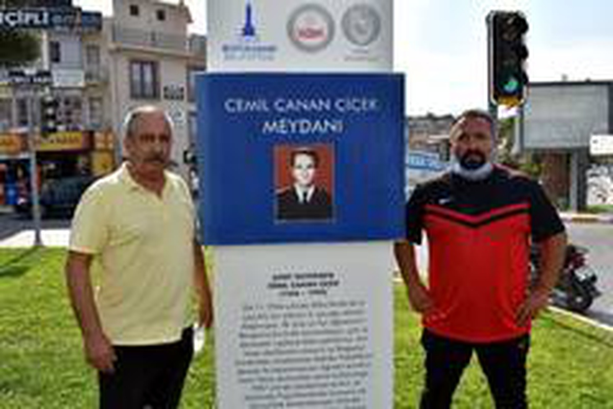 Sporcular antrenman yaptı, Şehit Cemil Canan Çiçek Kavşağını ziyaret etti