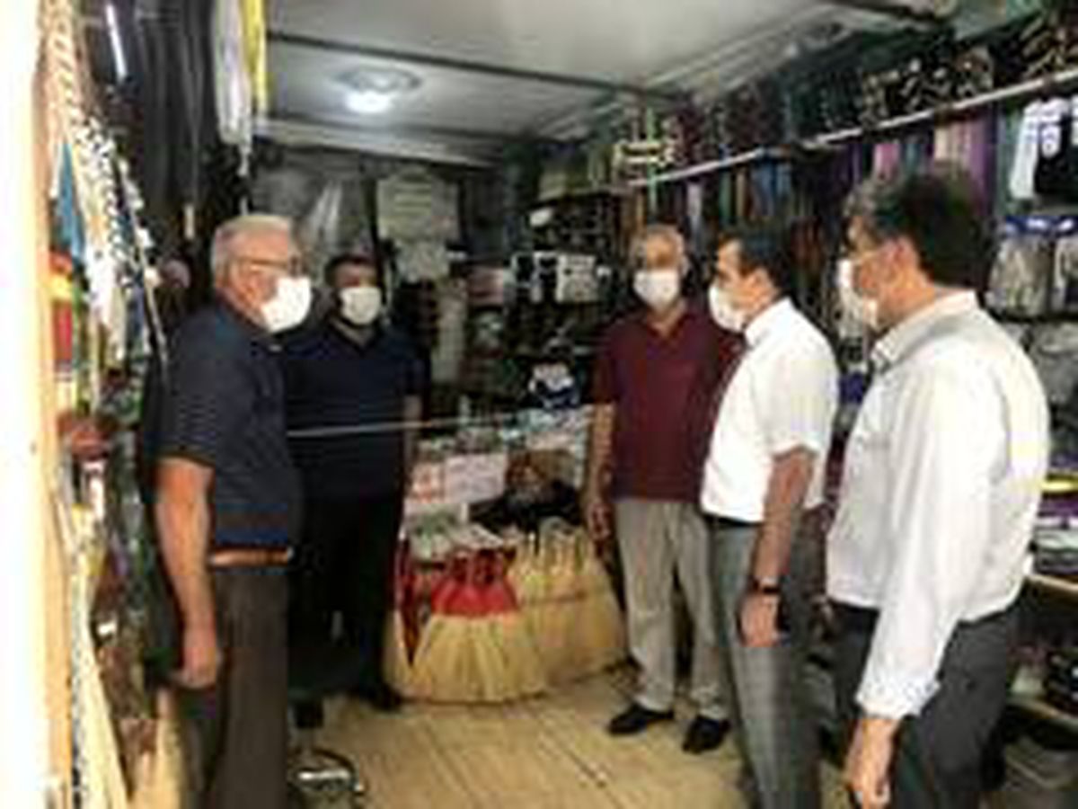 Son dakika haber: Burhaniye\'de Kaymakam Memiş koronavirüs denetimine katıldı