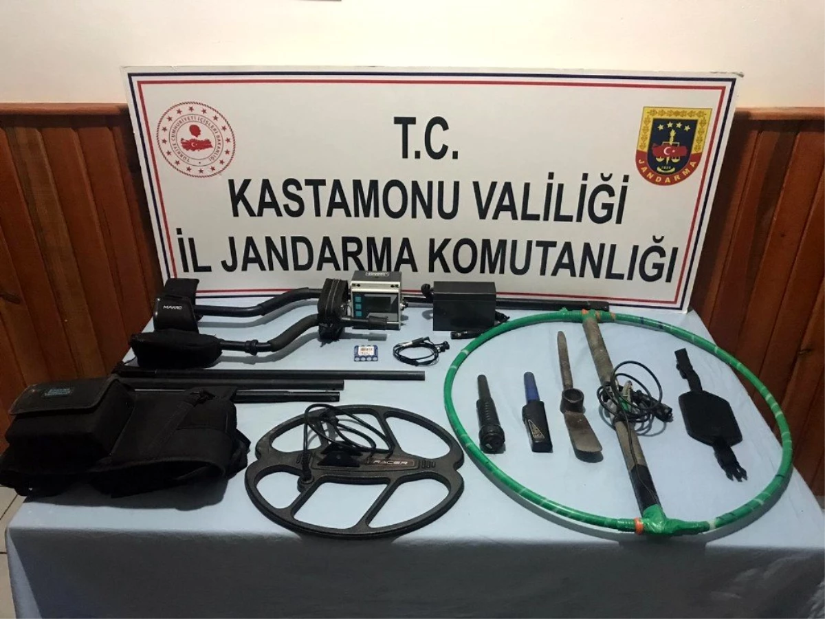 Son dakika haberleri! Kastamonu\'da izinsiz kazı yapan 8 kişi gözaltına alındı