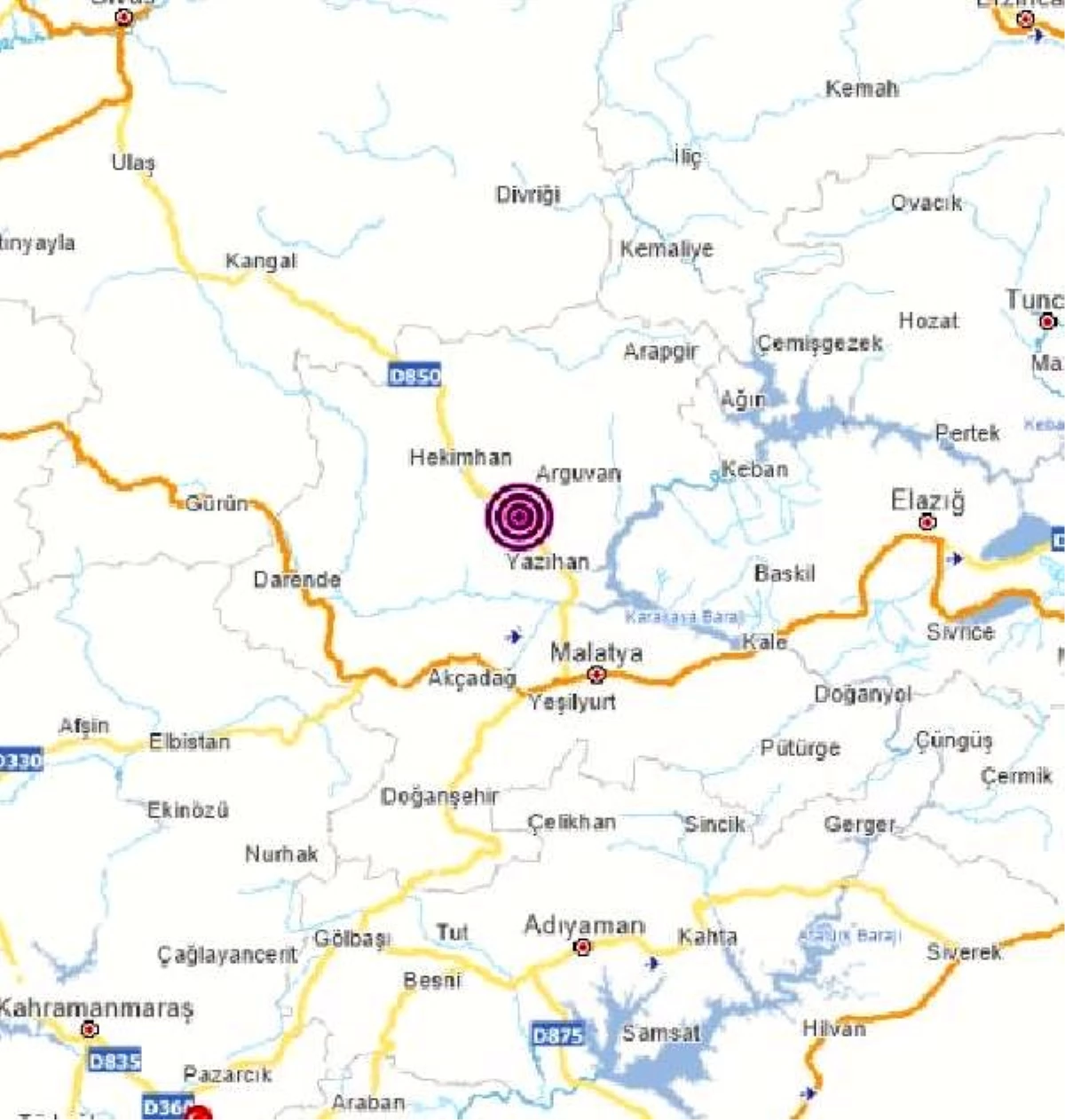 Malatya\'da 4.5 büyüklüğünde deprem