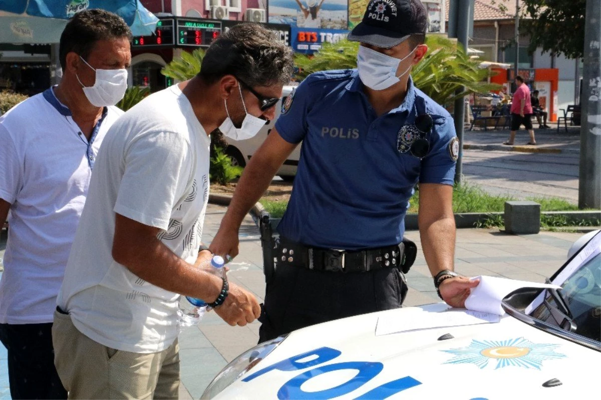 Maske takmayan vatandaş ceza yiyince Almanya\'yı örnek gösterip polise tepki gösterdi