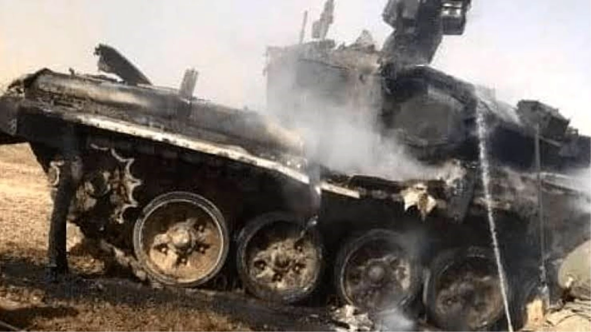 Rusya\'da tank yanarak kül oldu