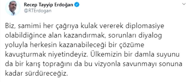 Son Dakika: Cumhurbaşkanı Erdoğan'dan Macron'un Türkçe mesajına cevap: Diplomasiye alan kazandırmak zorundayız