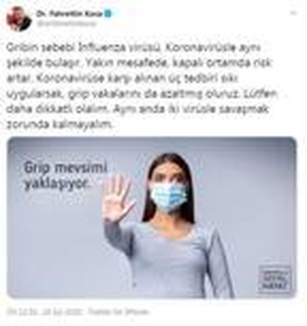 Bakan Koca: 3 tedbiri sıkı uygularsak, grip vakalarını da azaltmış oluruz