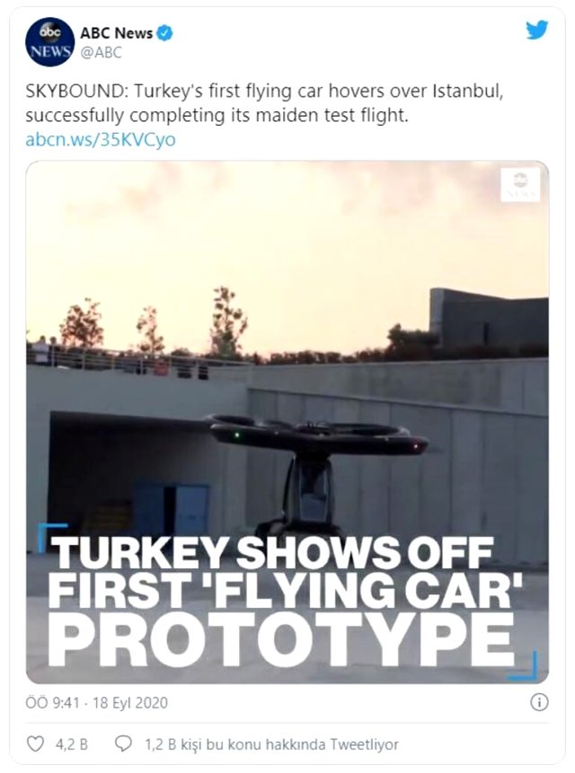 Dünya bunu konuşuyor: Türkiye'nin ilk uçan arabası Cezeri