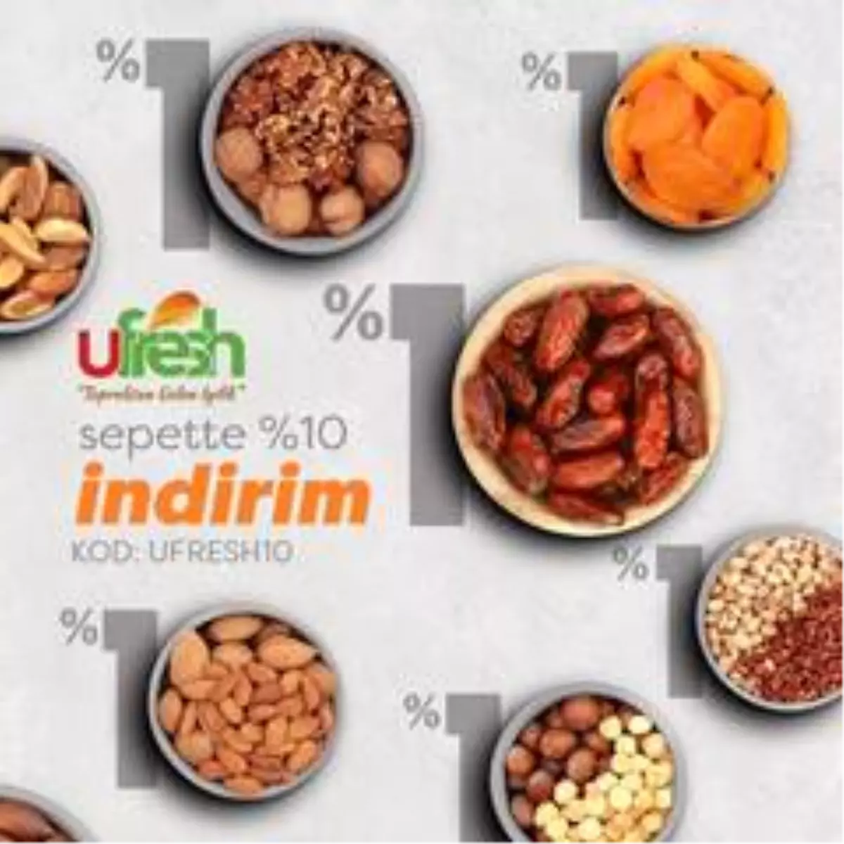 Ufresh, virüs düşmanı kuruyemişlerde indirim kampanyası başlattı