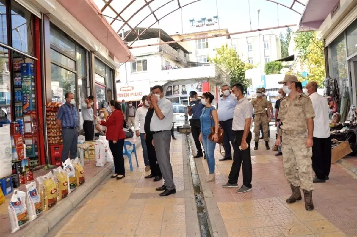 Kaymakam Demir, maske denetimi gerçekleştirdi