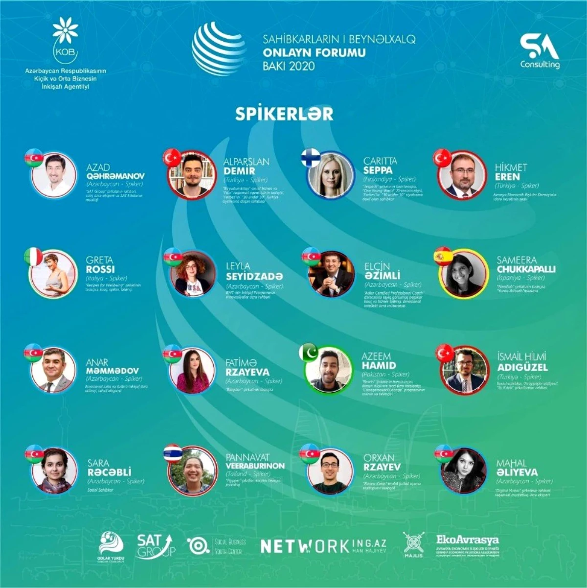 Uluslararası Girişimciler Çevrimiçi Forumu Bakü\'de düzenleniyor