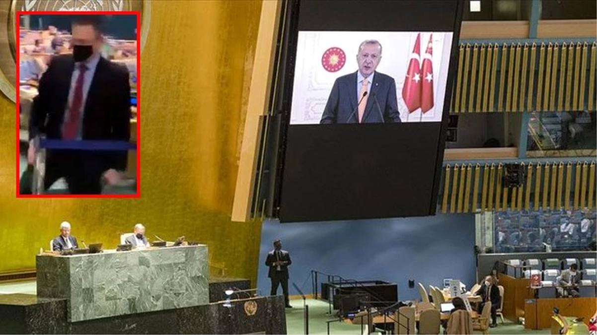 İsrail Büyükelçisi, Cumhurbaşkanı Erdoğan\'ın eleştirileri sonrası BM salonunu terk etmek zorunda kaldı