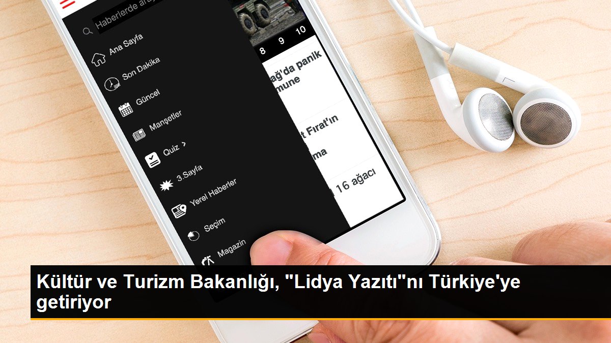 Kültür ve Turizm Bakanlığı, "Lidya Yazıtı"nı Türkiye\'ye getiriyor