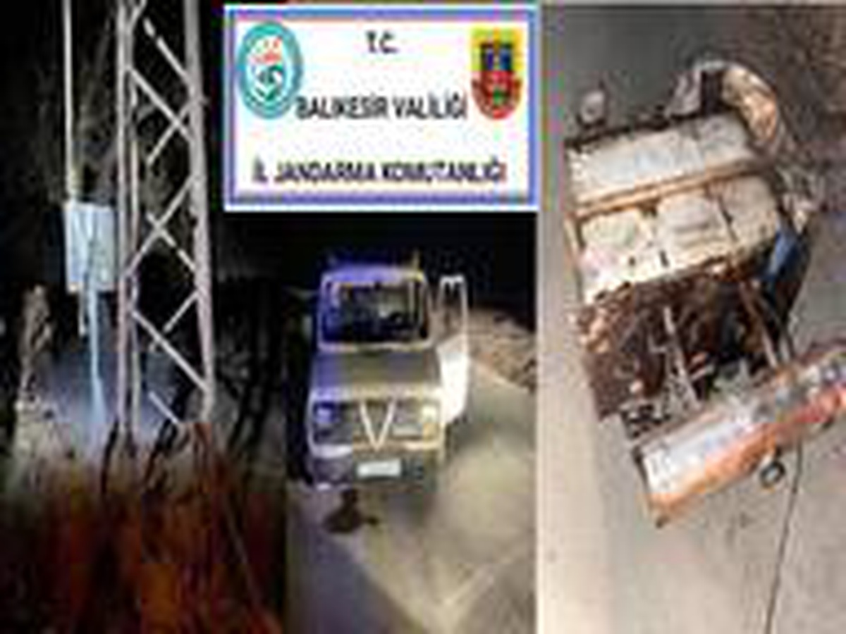 Trafoyu çalan hırsızlık şüphelilerini jandarma yakaladı