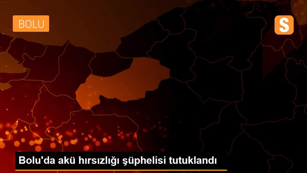 Bolu\'da akü hırsızlığı şüphelisi tutuklandı