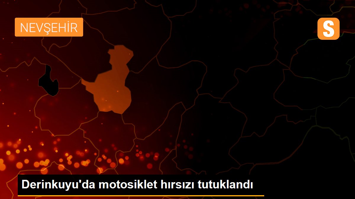 Derinkuyu\'da motosiklet hırsızı tutuklandı