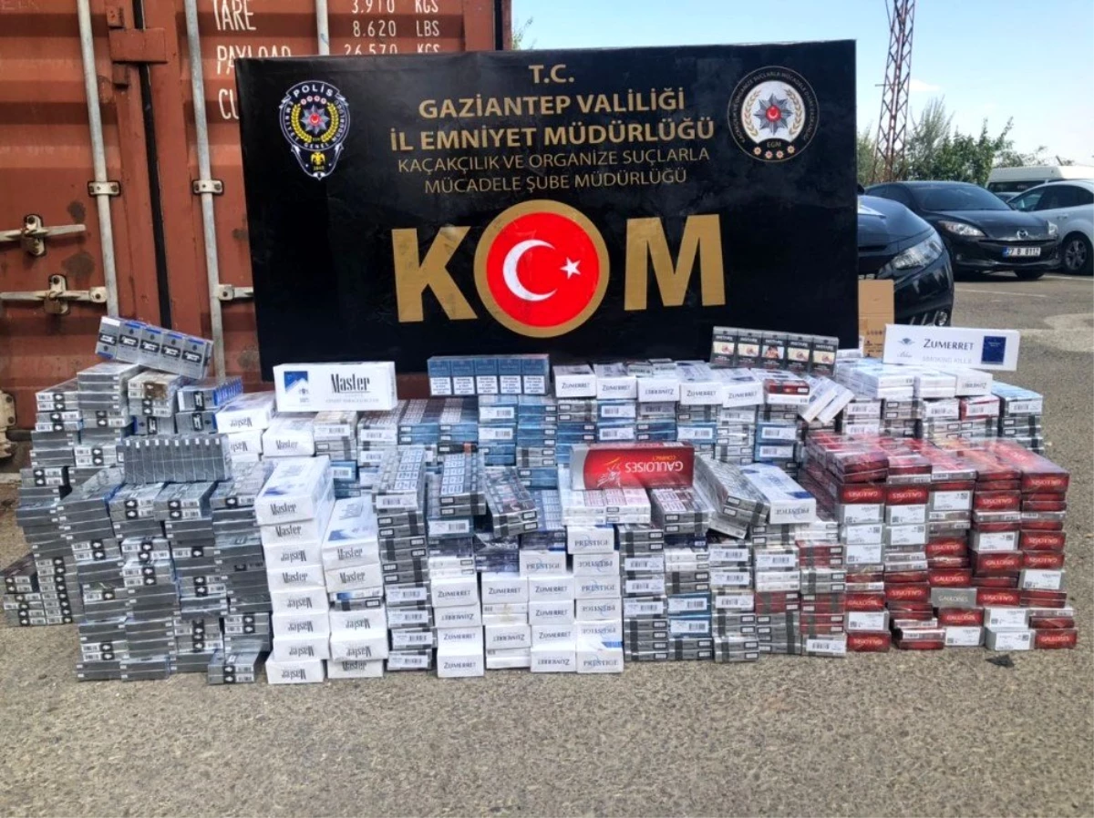 Gaziantep\'te 4 bin 540 paket kaçak sigara ele geçirildi