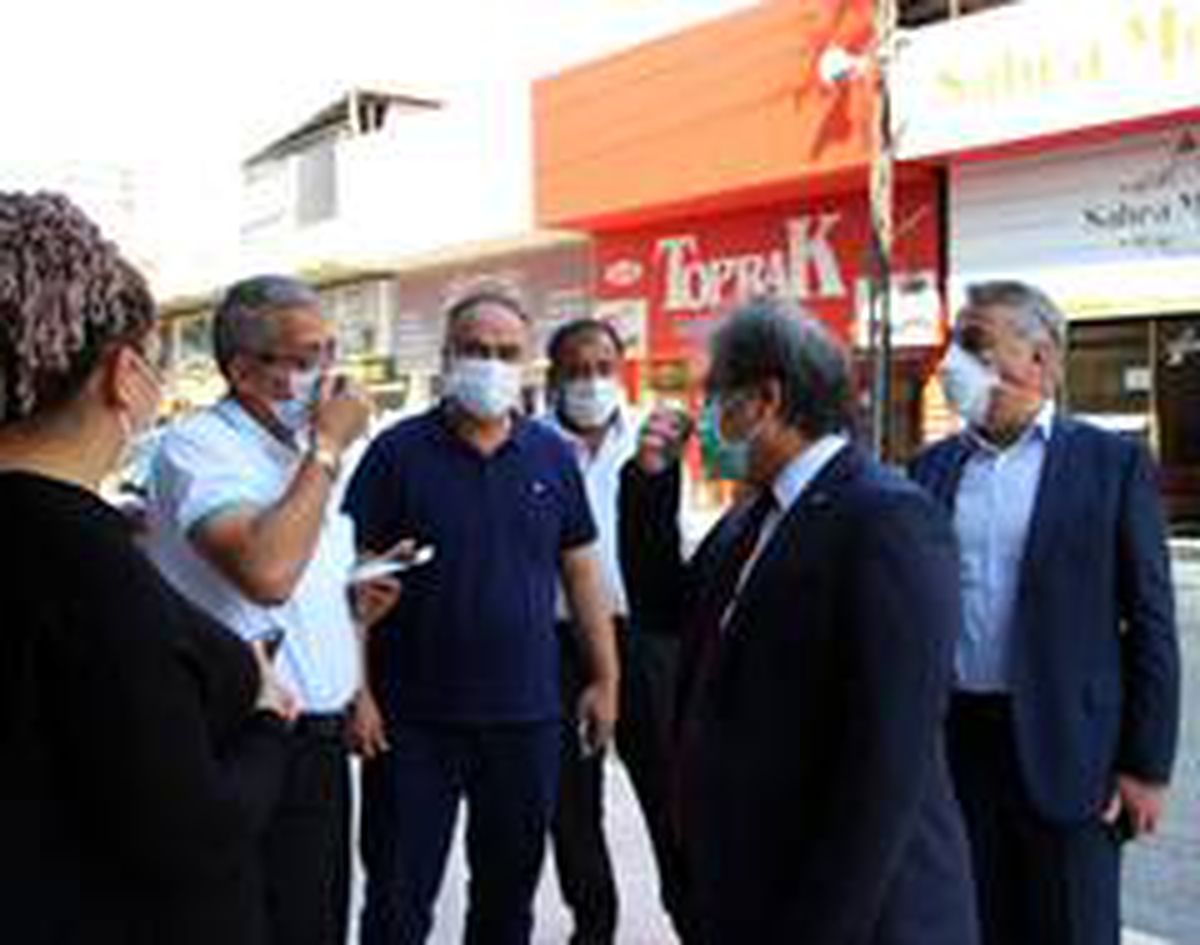 İl Sağlık Müdürü Benli ve İl Tarım ve Orman Müdürü Şahin\'den Maske Denetimi