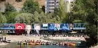 Tunceli'de, 'Avrupa Hareketlilik Haftası'nda rafting yarışması düzenlendi