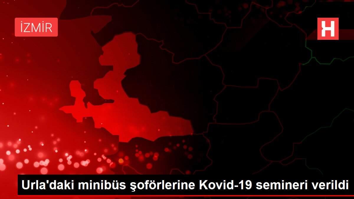 Urla'daki minibüs şoförlerine Kovid-19 semineri verildi