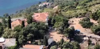 Son dakika haberi: (Havadan  fotoğraflarla)  Büyükada'daki Aya Yorgi Kilisesi'ne tırmanışa koronavirüs engeli