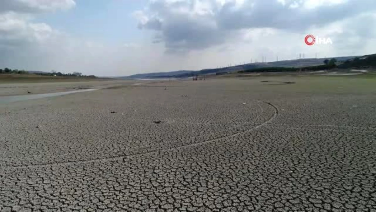 Sazlıdere Barajı\'nda korkutan görüntü