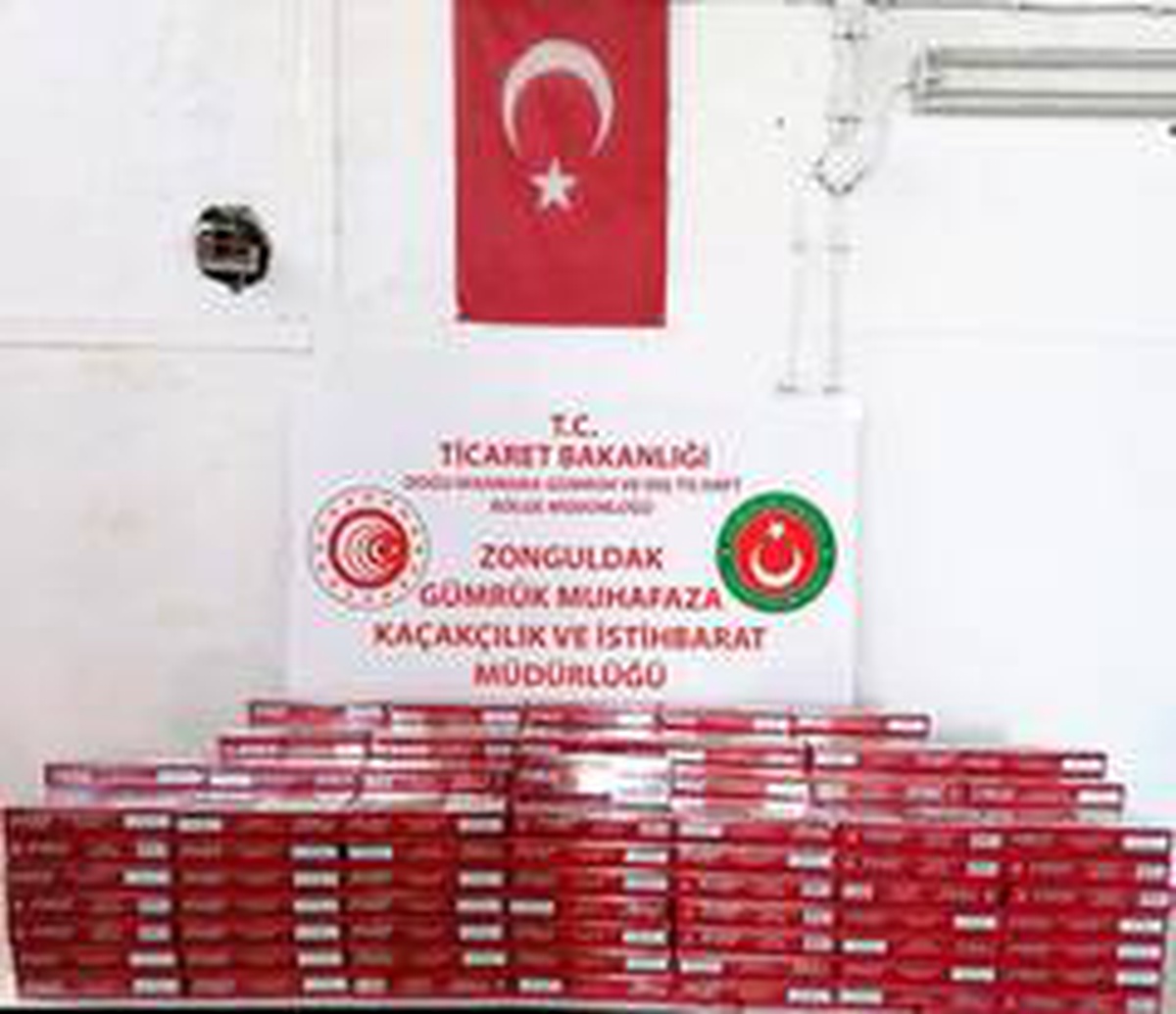 Zonguldak\'ta 3 bin 40 paket kaçak sigara yakalandı