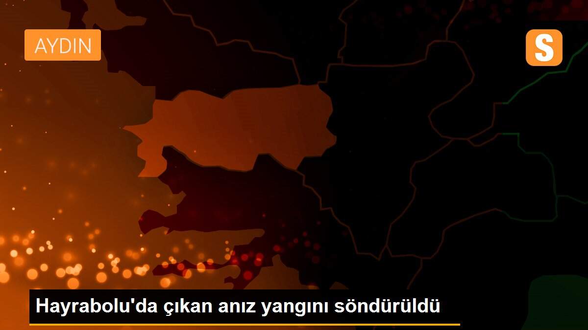 Hayrabolu\'da çıkan anız yangını söndürüldü