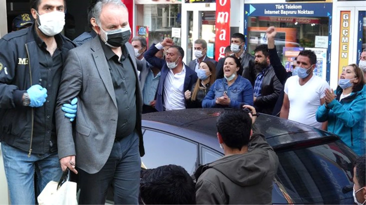 HDP\'li Kars Belediye Başkanı Ayhan Bilgen gözaltına alındı! Partililer slogan attı