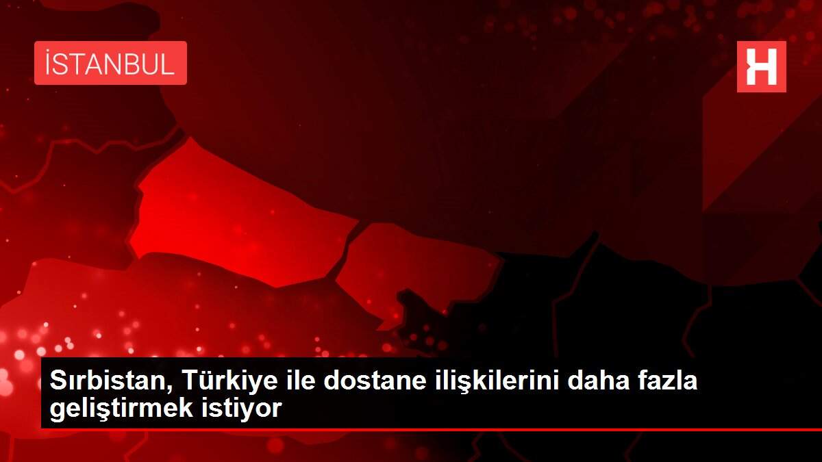 Sırbistan, Türkiye ile dostane ilişkilerini daha fazla geliştirmek istiyor