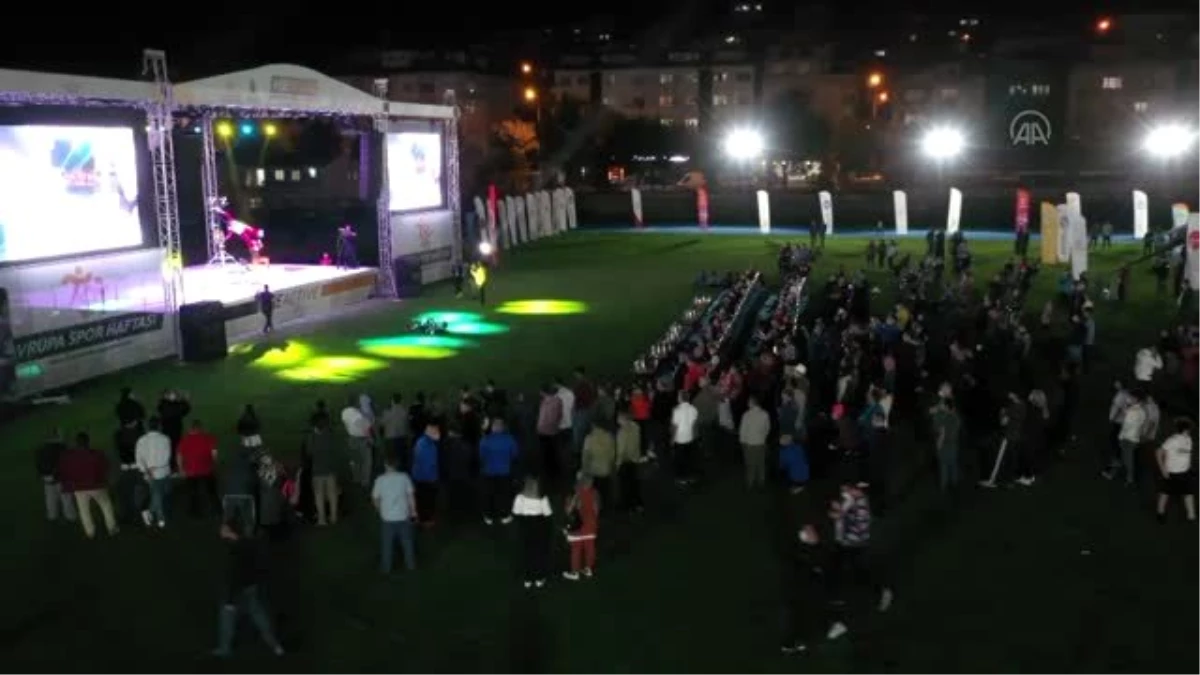"Avrupa Spor Haftası" etkinlikleri kapsamında gece etkinliği düzenlendi