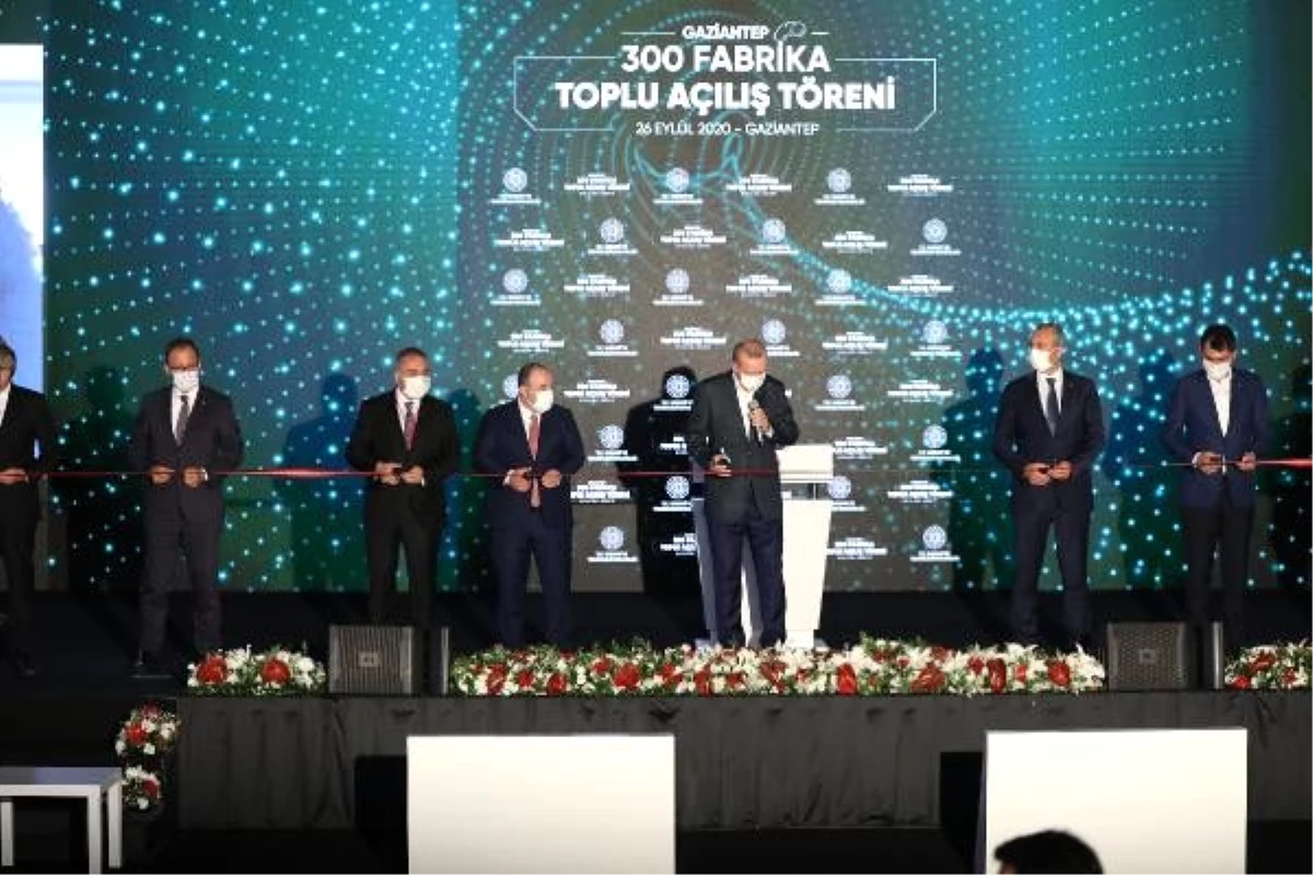 Cumhurbaşkanı Erdoğan, 300 fabrikanın açılış törenine katıldı