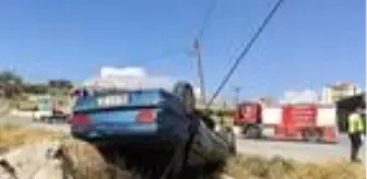 Gemerek'te otomobil takla attı: 2 yaralı