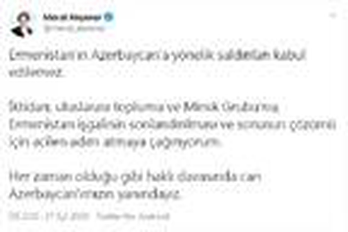 Akşener: Ermenistan\'ın Azerbaycan\'a yönelik saldırıları kabul edilemez