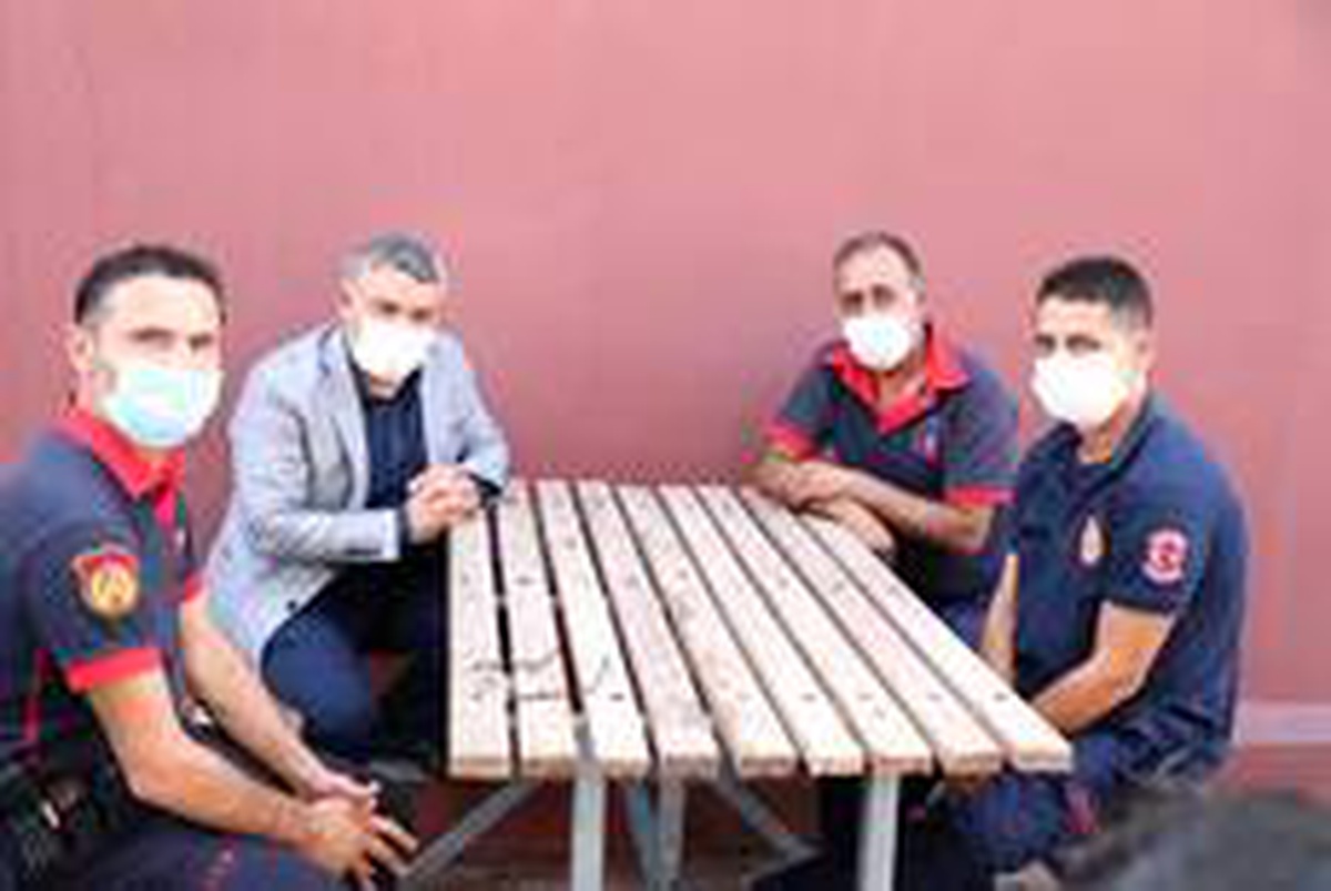 Başkan Şayir\'den itfaiye personeline ziyaret