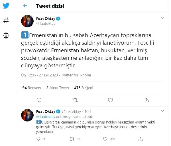 Cumhurbaşkanı Yardımcısı Oktay: Türkiye, Azerbaycanlı kardeşlerinin yanındadır