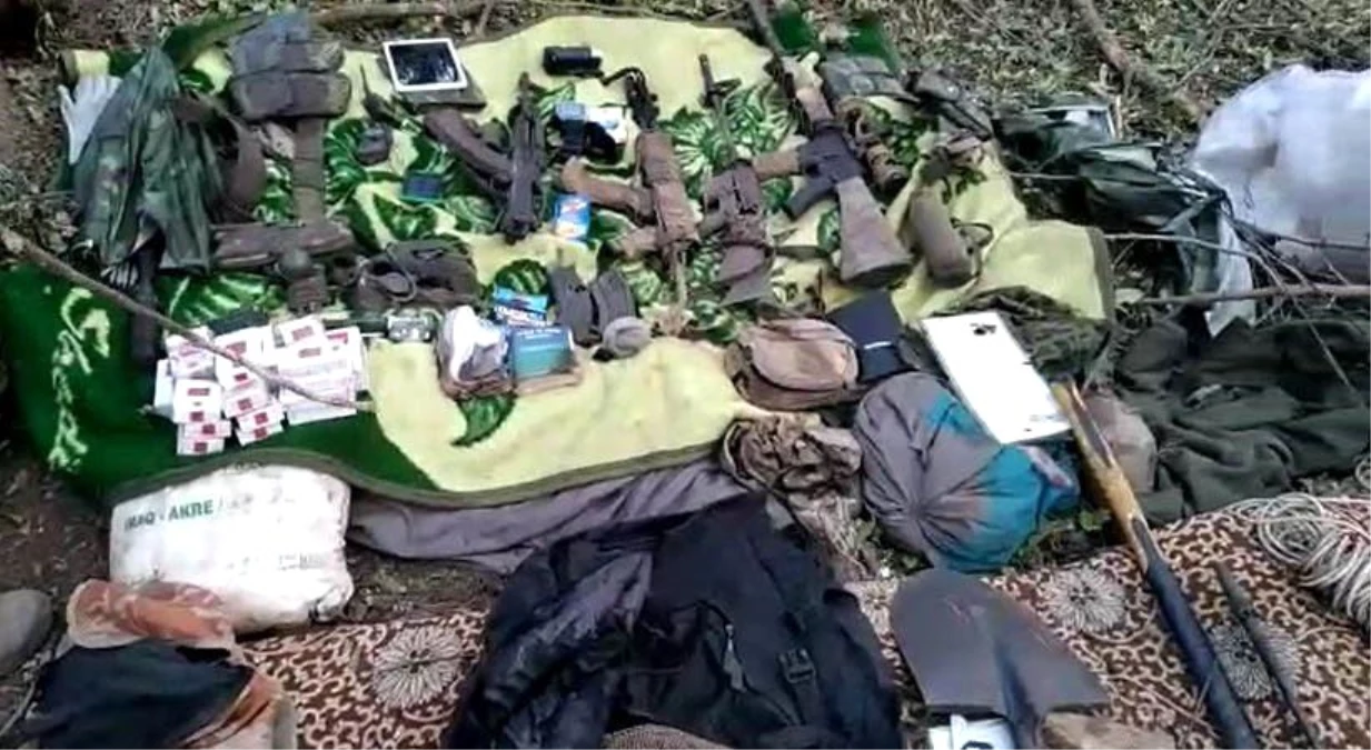 Son dakika haber | Irak kuzeyinde terör örgütü PKK\'ya ait malzemeler ele geçirildi