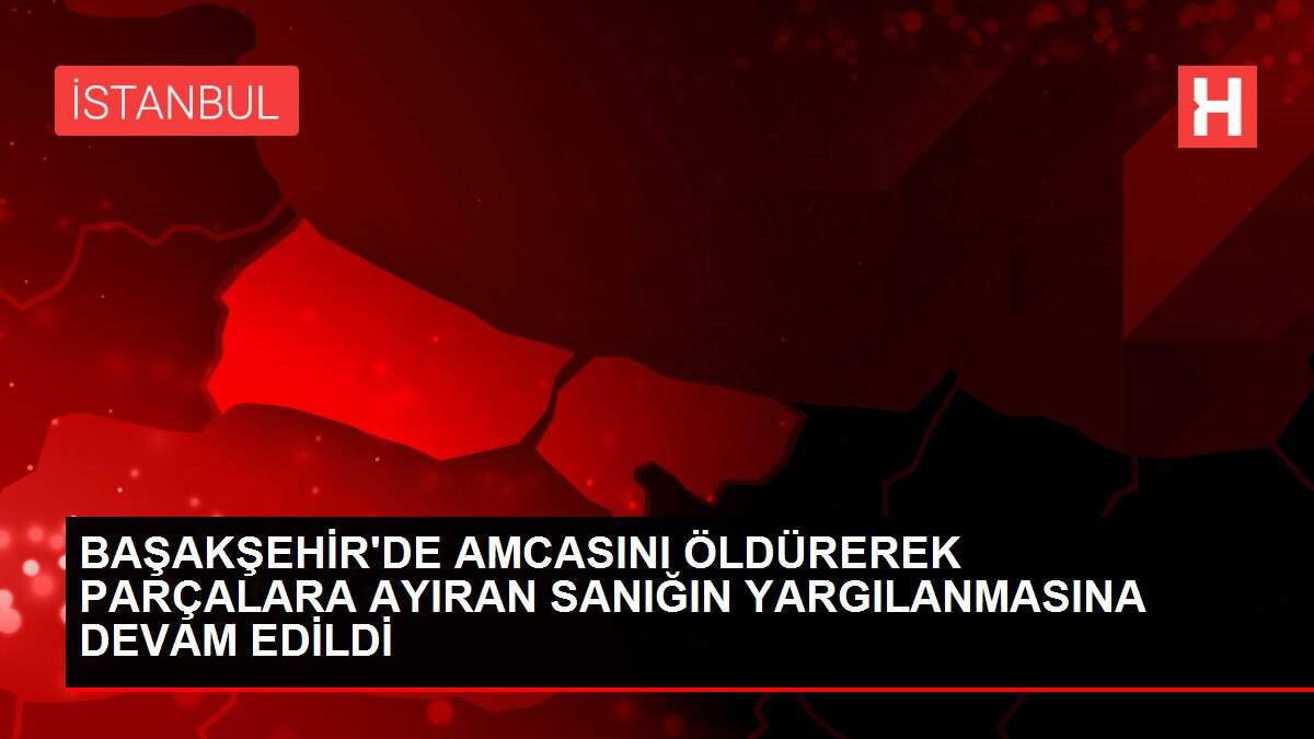 Başakşehir'de amcasını öldürerek parçalara ayıran sanığın yargılanmasına devam edildi