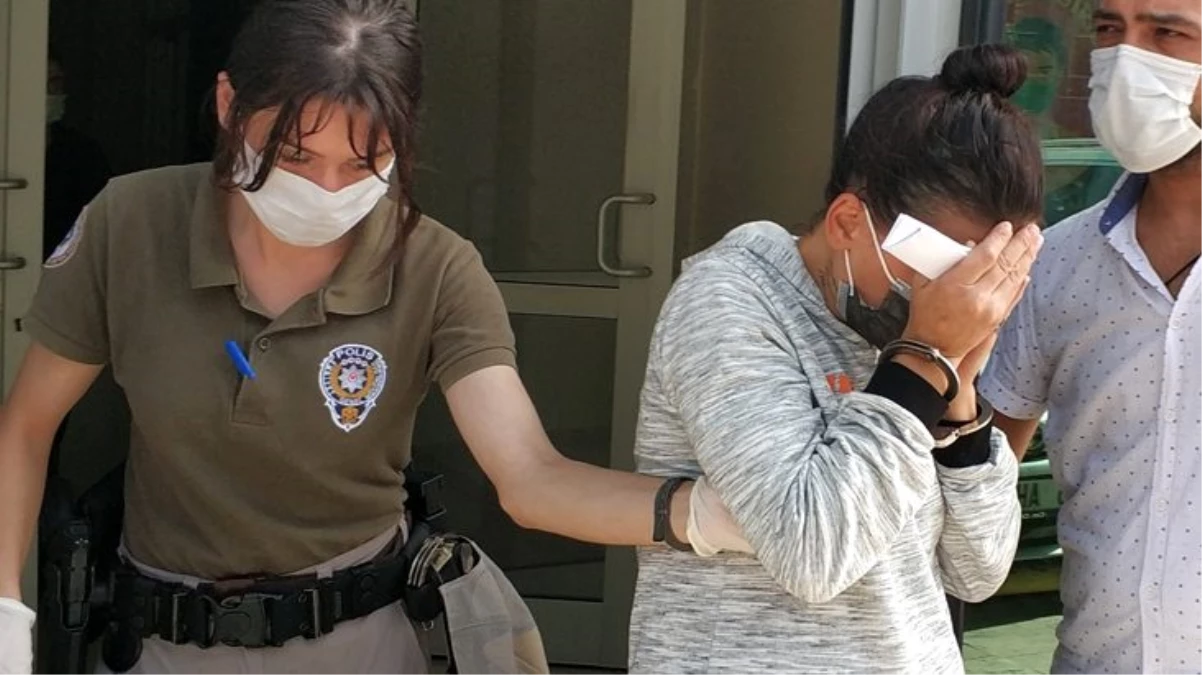 Gasptan tutuklanan 6.5 aylık hamile kadın adliyeden çıkarken yüzünü kapattı