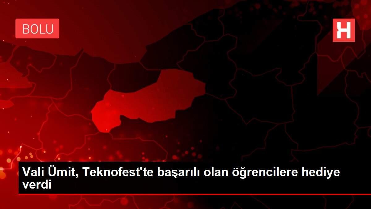 Vali Ümit, Teknofest'te başarılı olan öğrencilere hediye verdi