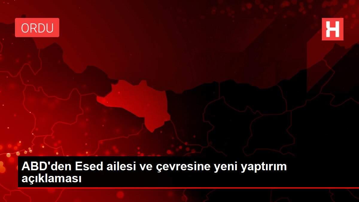 ABD'den Esed ailesi ve çevresine yeni yaptırım açıklaması