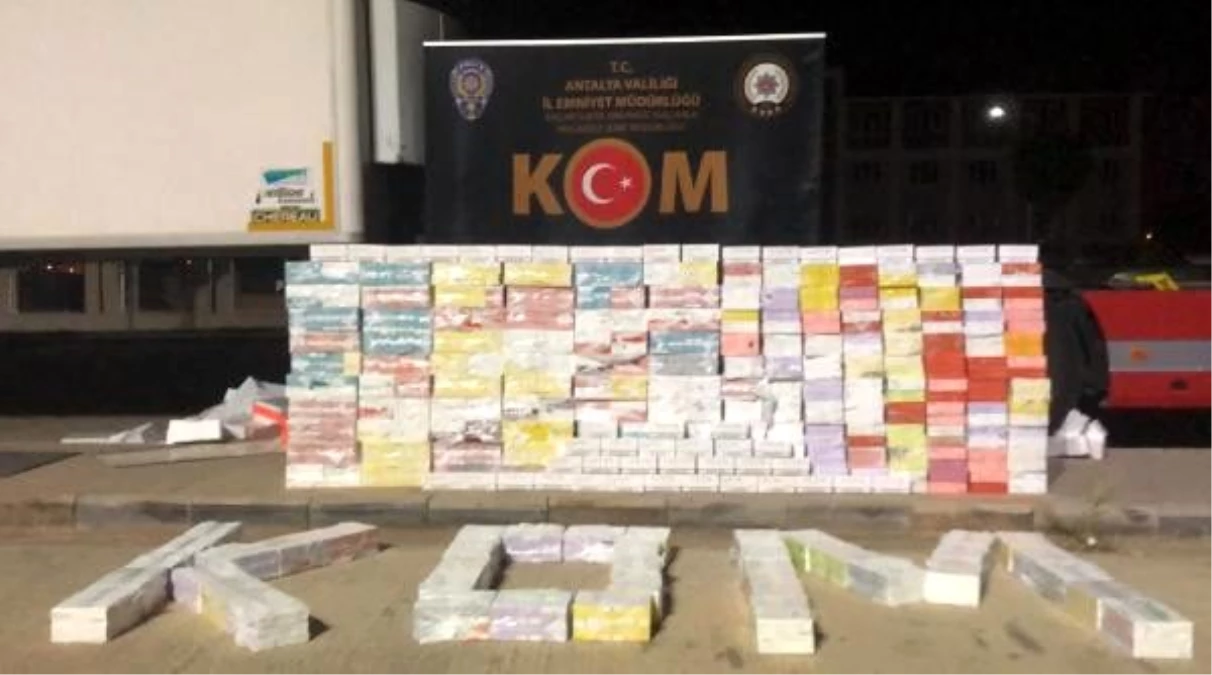 Antalya\'da 900 bin liralık kaçak sigara kartuşu operasyonu