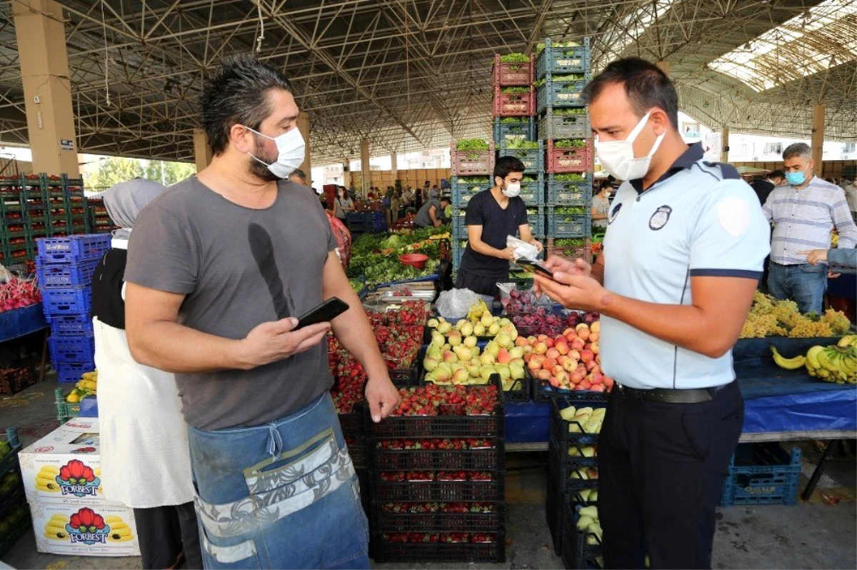 Gaziemir pazarlarında HES kodu denetimi