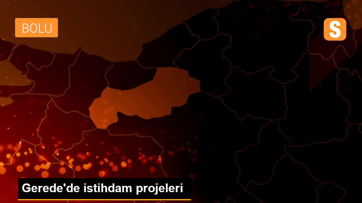 Gerede\'de istihdam projeleri