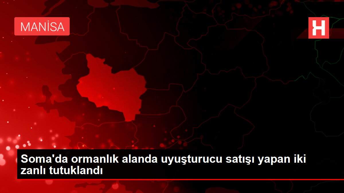 Soma'da ormanlık alanda uyuşturucu satışı yapan iki zanlı tutuklandı
