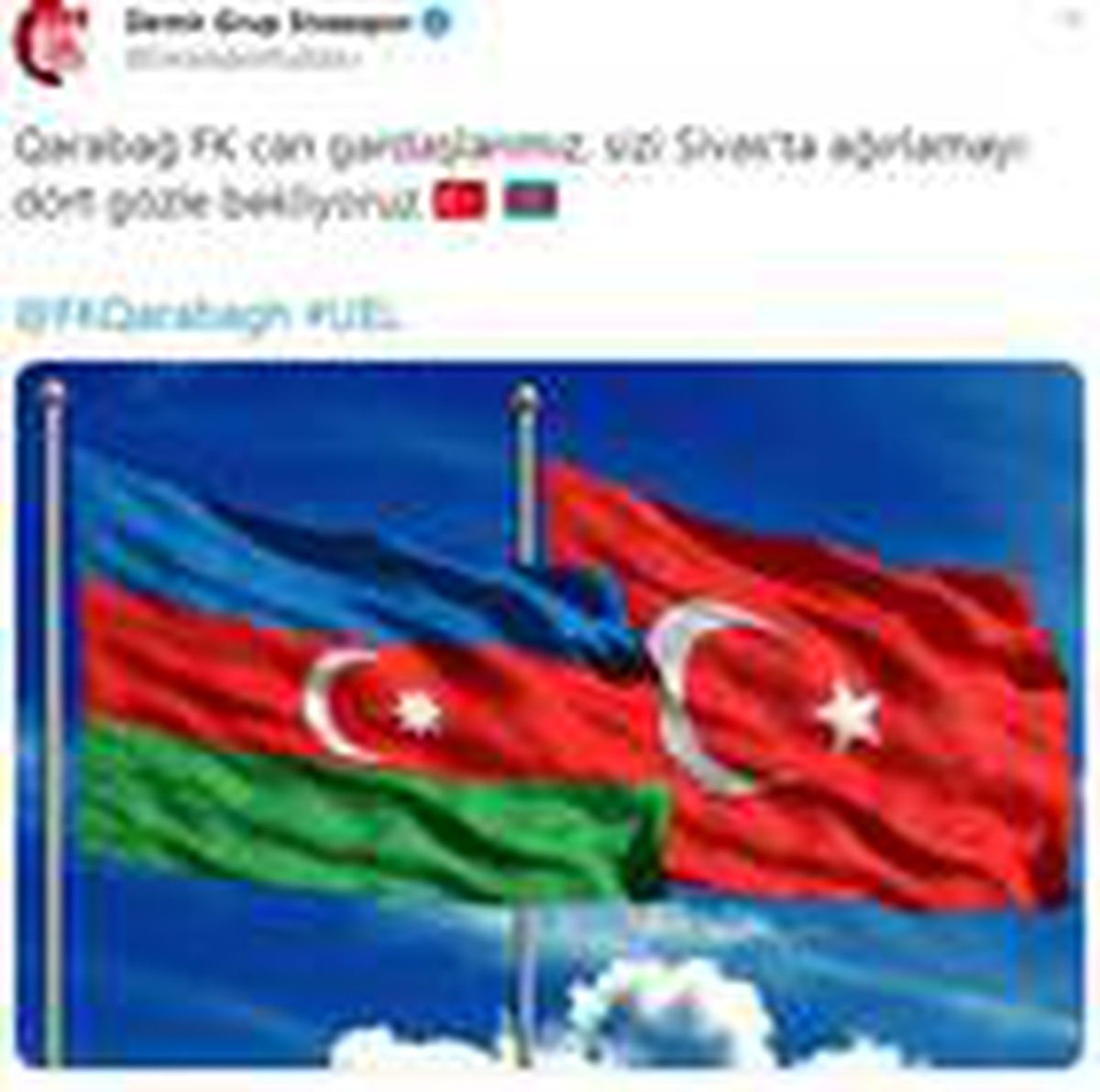 Qarabağ ile Sivasspor arasında dostluk rüzgarları